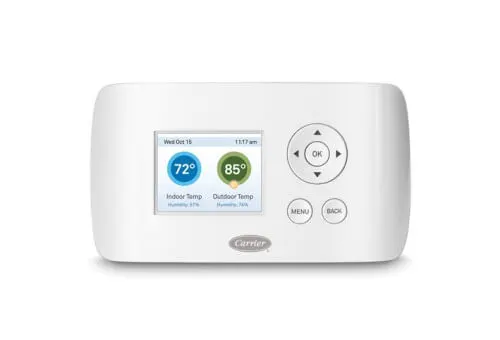 Carrier Thermostats Wi-Fi Remote Access Capability